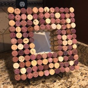 Wine Cork Wall Mirror Art 10x10